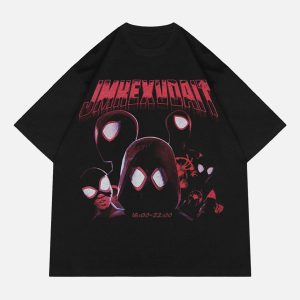 Concert Outfit American Retro Fun Printed Street Rap T-Shirt