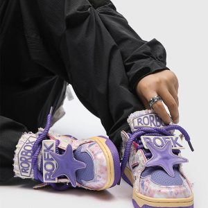 Concert Outfit American Retro High Street Sneakers Shoes