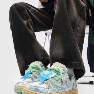 Concert Outfit American Retro High Street Sneakers Shoes