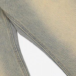 Concert Outfit American Retro Hip-Hop Chain Embroidery Jeans