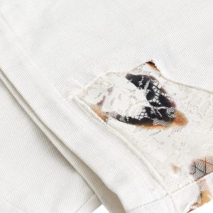 Concert Outfit American Retro Lace Patchwork Jeans