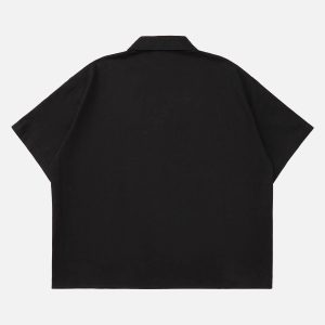 Concert Outfit American Retro Letter Embroidered Shirt