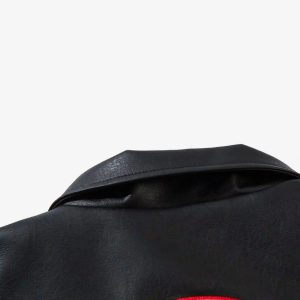 Concert Outfit American Retro Patchwork Motorcycle Jacket