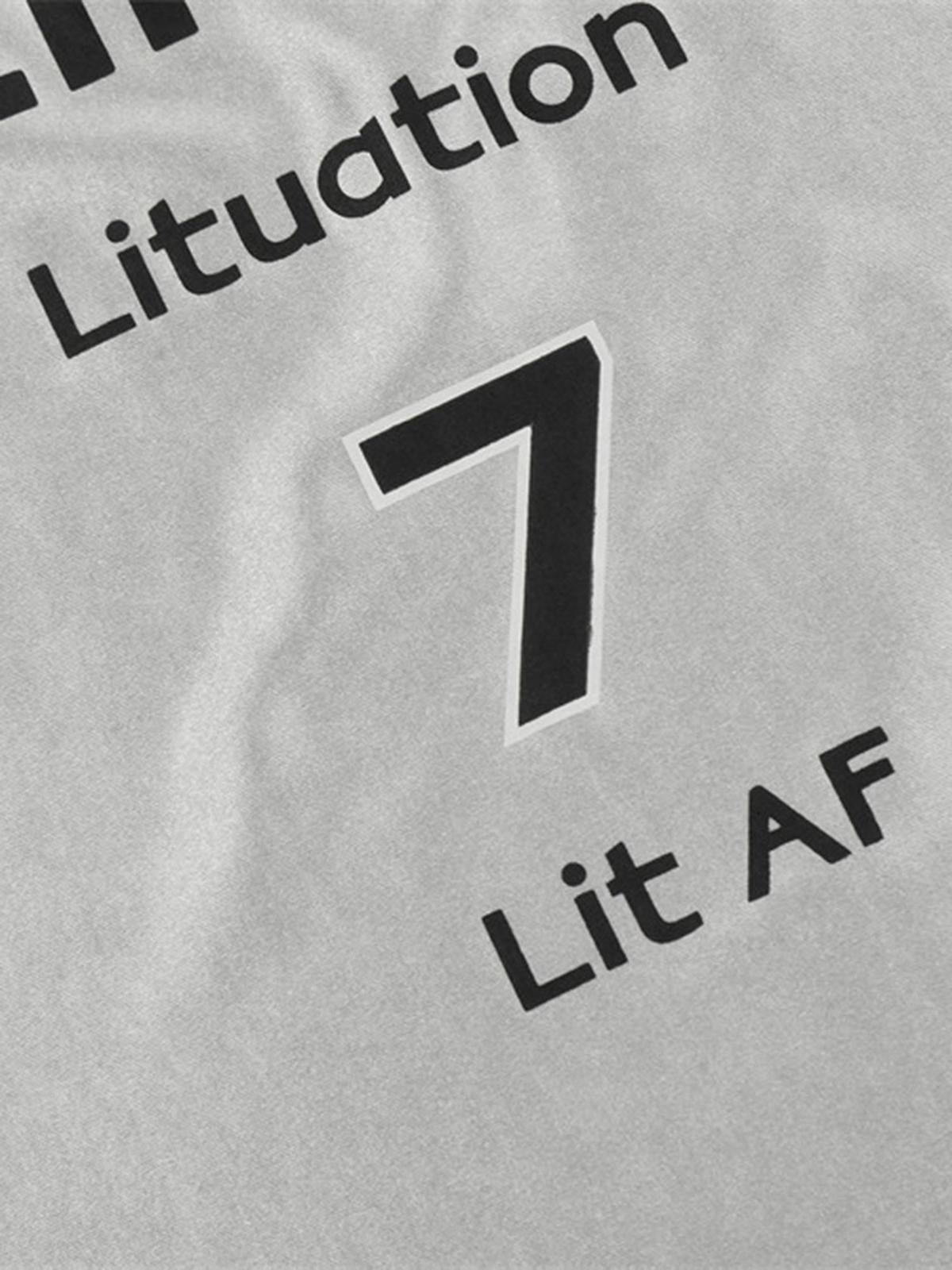 Concert Outfit American Retro Patchwork Print Long-Sleeved T-Shirt Concert Outfit American Retro Patchwork Print Long-Sleeved T-Shirt