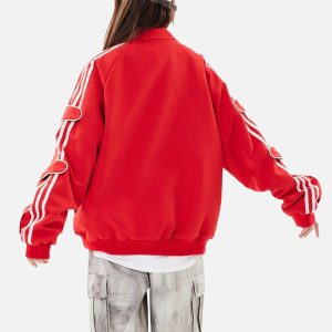 Concert Outfit American Retro Patchwork Sports Jacket