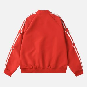 Concert Outfit American Retro Patchwork Sports Jacket