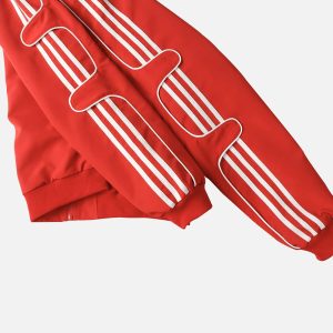 Concert Outfit American Retro Patchwork Sports Jacket