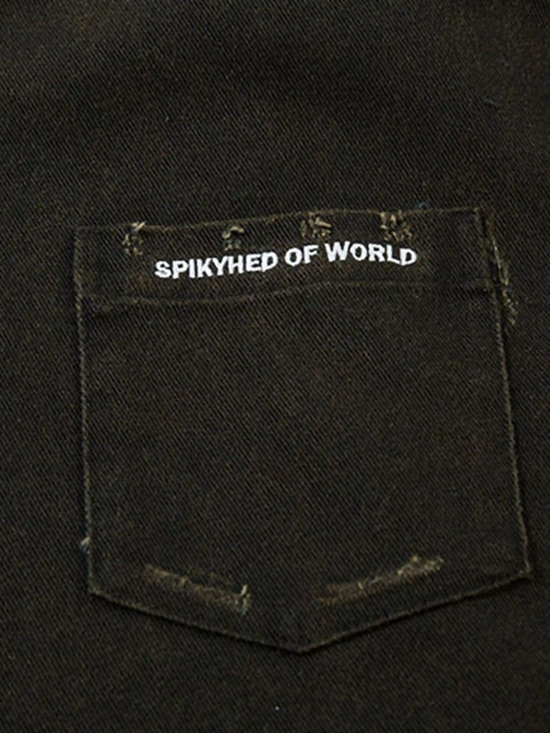 Concert Outfit American Retro Raw Edge Cross Long Sleeve Shirt Concert Outfit American Retro Raw Edge Cross Long Sleeve Shirt