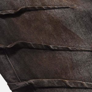 Concert Outfit American Street Fashion Heavy Industry Washed Jeans