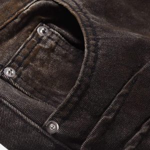 Concert Outfit American Street Fashion Heavy Industry Washed Jeans