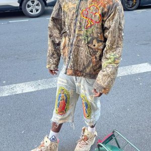 Concert Outfit American Street Ripped Jeans