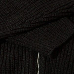 Concert Outfit American Style Color Blocking Zipper Cardigan