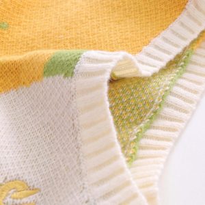 Concert Outfit American Style Graffiti Love Sweater Vest