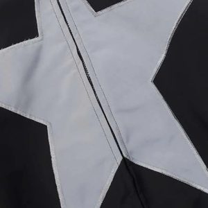 Concert Outfit American Style Patchwork Five-Pointed Star Jacket