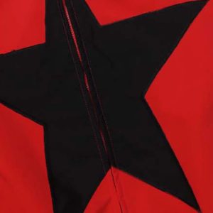 Concert Outfit American Style Patchwork Five-Pointed Star Jacket