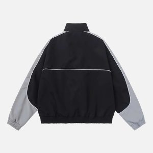 Concert Outfit American Style Patchwork Five-Pointed Star Jacket