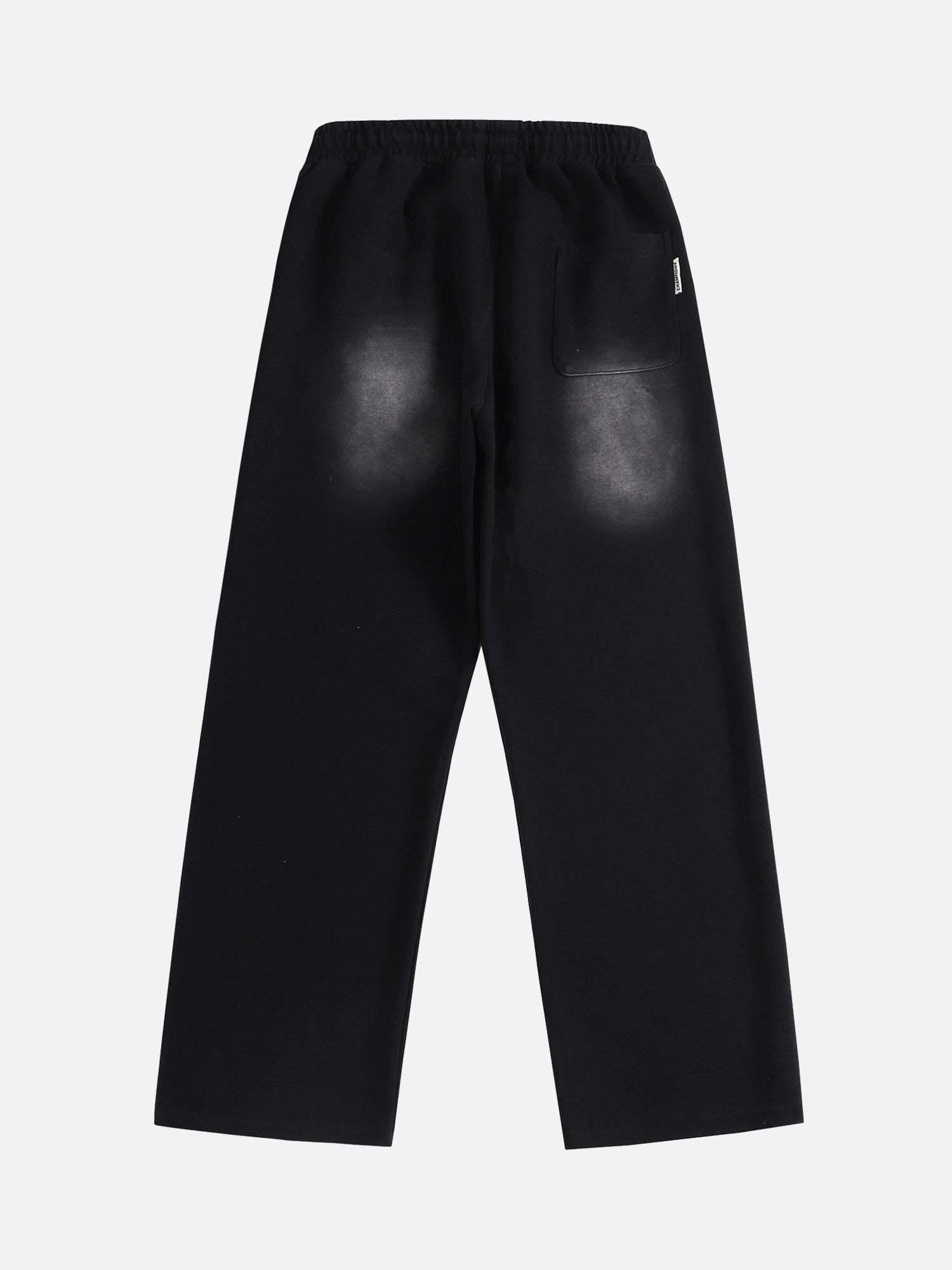 Concert Outfit American Style Spray Painted Letters Washed Casual Sweatpants Concert Outfit American Style Spray Painted Letters Washed Casual Sweatpants