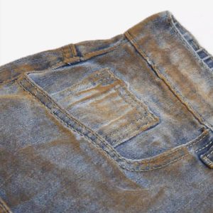 Concert Outfit American Style Wasteland Style Wide-Leg Denim Jorts