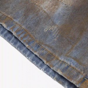 Concert Outfit American Style Wasteland Style Wide-Leg Denim Jorts