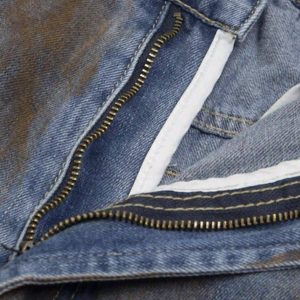 Concert Outfit American Style Wasteland Style Wide-Leg Denim Jorts