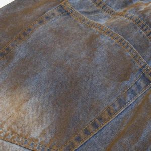 Concert Outfit American Style Wasteland Style Wide-Leg Denim Jorts