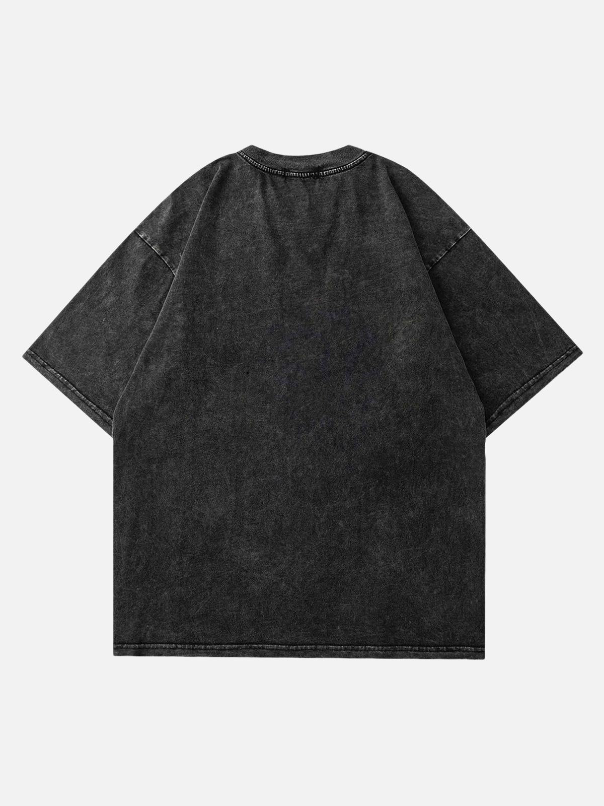 Concert Outfit American Vintage Old Masked Hip-Hop T-Shirt Concert Outfit American Vintage Old Masked Hip-Hop T-Shirt