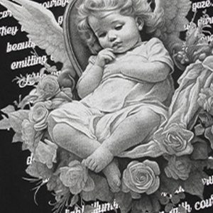 Concert Outfit Angel Print Oversized T-Shirt