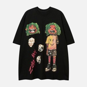 Concert Outfit Anime Character Printed T-Shirt