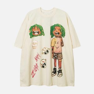 Concert Outfit Anime Character Printed T-Shirt