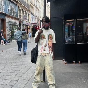 Concert Outfit Anime Character Printed T-Shirt