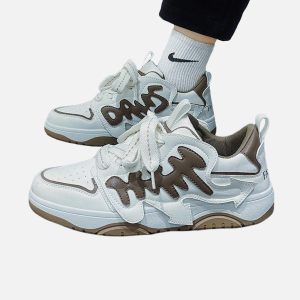 Concert Outfit Arrows Letters Skate Shoes