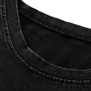 Concert Outfit Art Letter Washed Distressed Vest