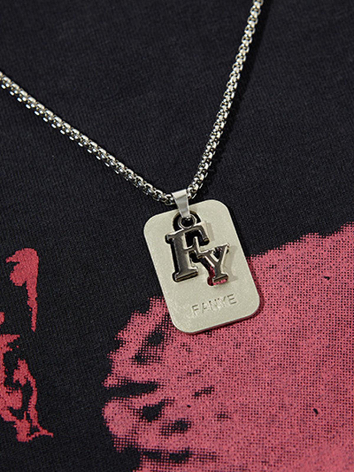 Concert Outfit Asymmetric Distressed Graffiti Chain Vest Concert Outfit Asymmetric Distressed Graffiti Chain Vest