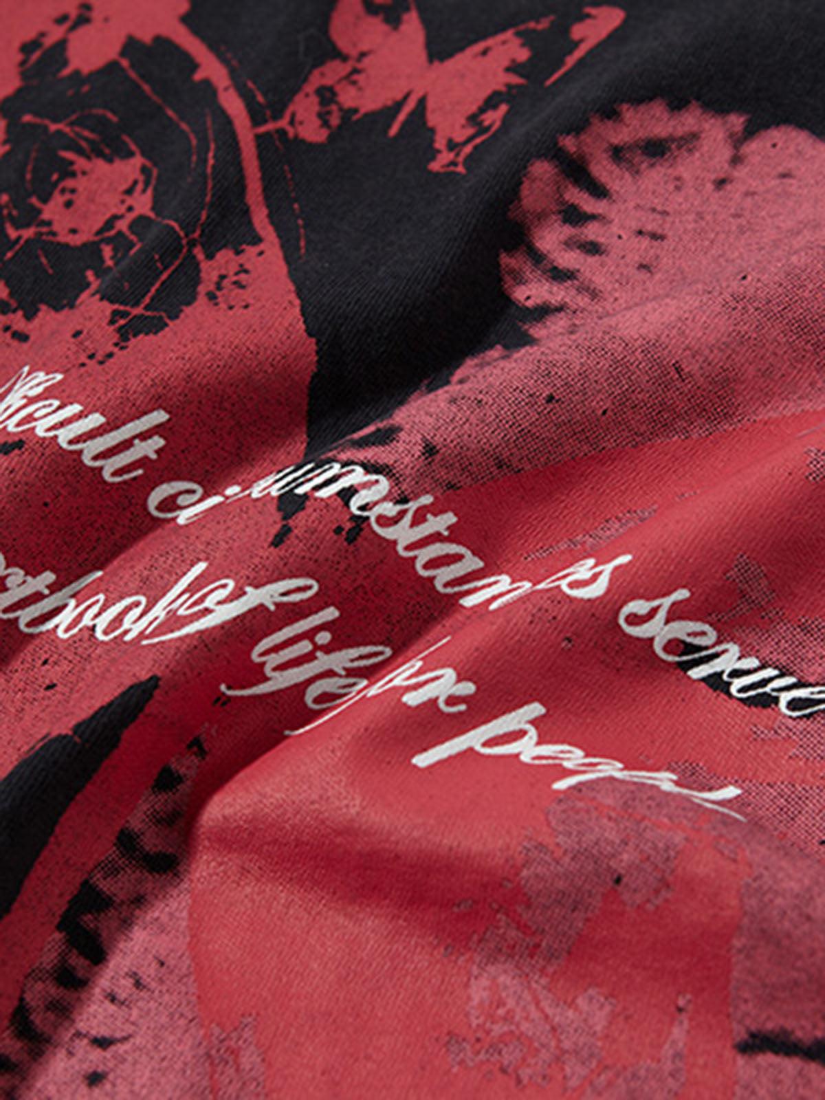 Concert Outfit Asymmetric Distressed Graffiti Chain Vest Concert Outfit Asymmetric Distressed Graffiti Chain Vest