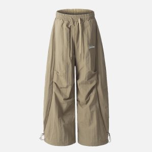 Concert Outfit Baggy Pleated Cargo Pants
