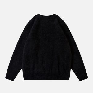 Concert Outfit Barbed Jacquard Knitted Sweater