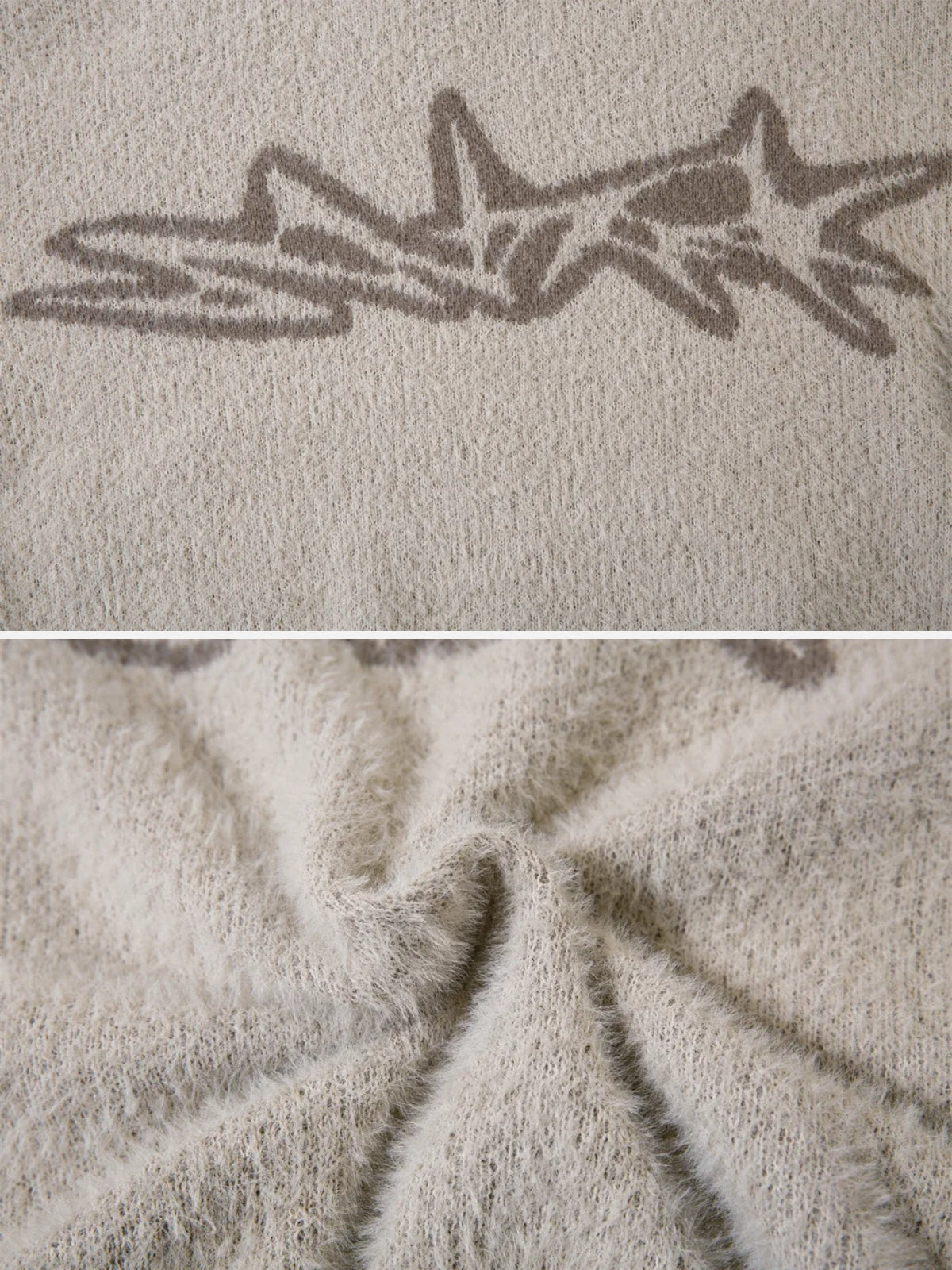 Concert Outfit Barbed Jacquard Knitted Sweater Concert Outfit Barbed Jacquard Knitted Sweater