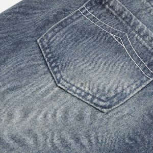 Concert Outfit Basic Washed Low-Rise Jeans