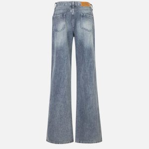 Concert Outfit Basic Washed Low-Rise Jeans