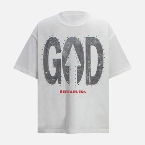 Concert Outfit BEFEARLESS' Print Slogan T-Shirt
