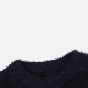 Concert Outfit Black Eye Pattern Sweater