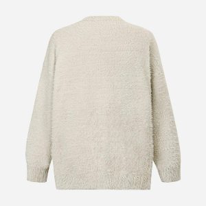 Concert Outfit Black Eye Pattern Sweater