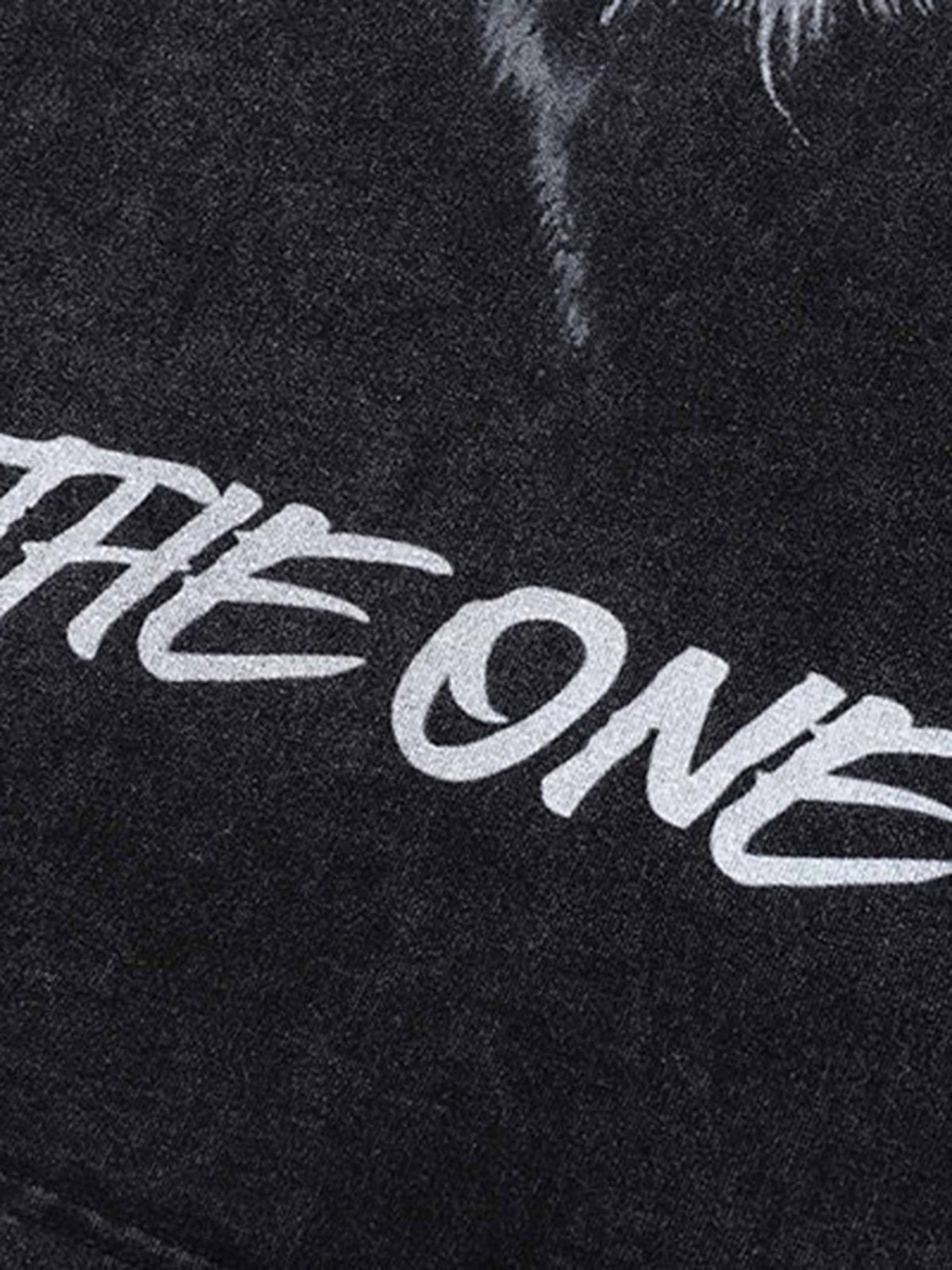 Concert Outfit Black Panther Print T-Shirt Concert Outfit Black Panther Print T-Shirt