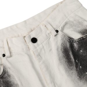 Concert Outfit Black Stains Washed Jeans