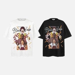 Concert Outfit Black Wash Cultural Mashup Tee