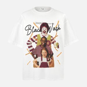 Concert Outfit Black Wash Cultural Mashup Tee
