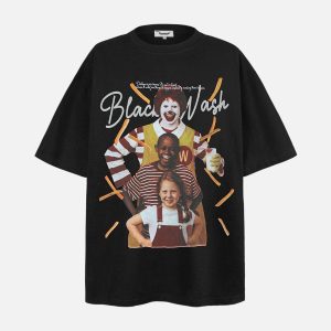 Concert Outfit Black Wash Cultural Mashup Tee