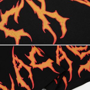 Concert Outfit Blaze Ascend Fiery Design Tee