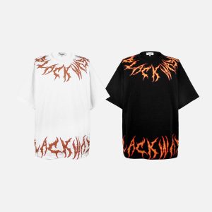 Concert Outfit Blaze Ascend Fiery Design Tee