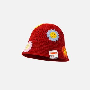 Concert Outfit Bloom Knit Bucket Hat